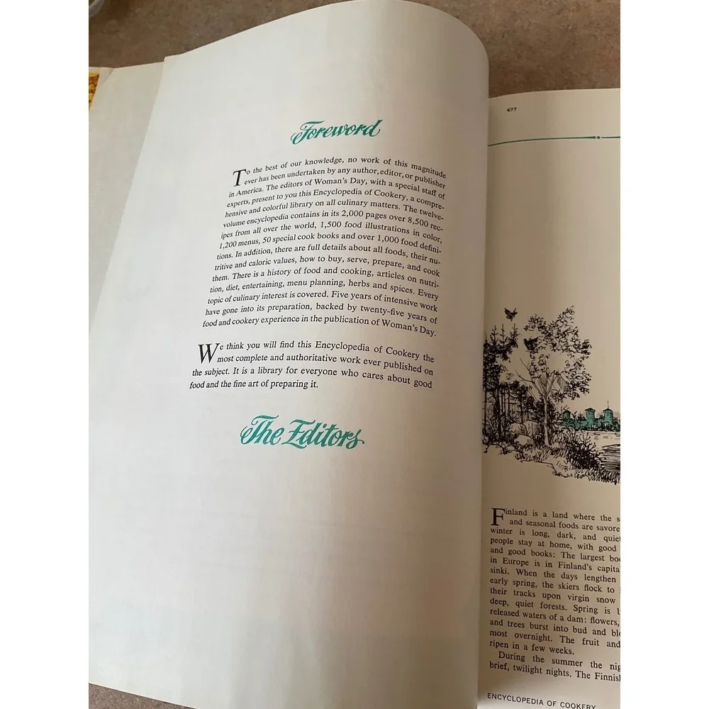 Woman's Day Encyclopedia of Cookery Volume 5 Hardcover‎ Vintage Cookbook 1966